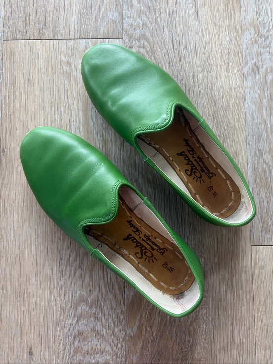 Sabah Shoes - Sabah Loafers in Green Leather: Size W 40 (Size W 9)